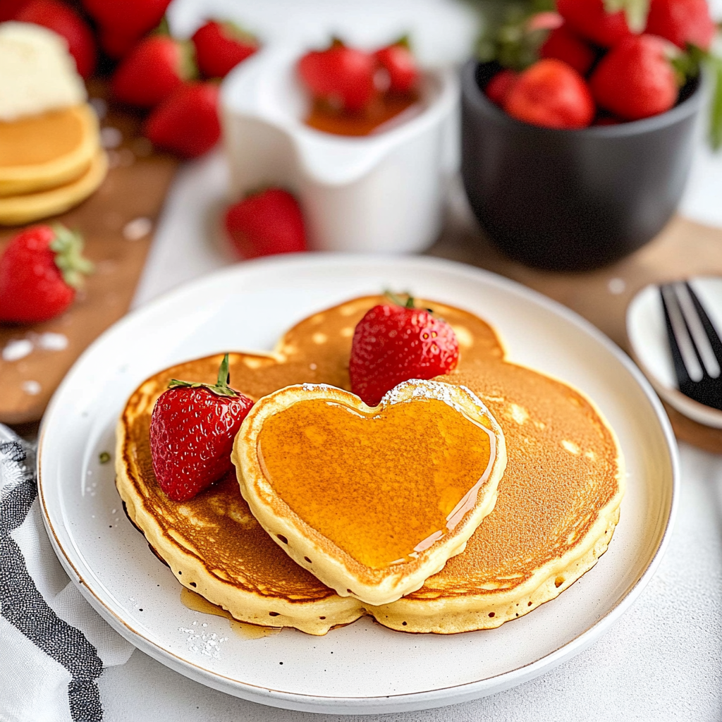 Heart-Shaped Pancakes