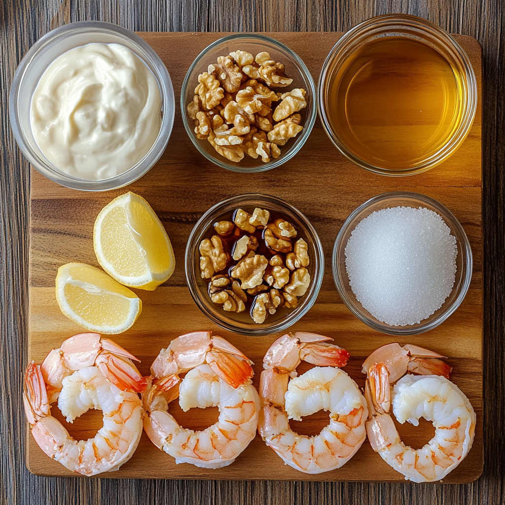 Honey Walnut Shrimp ingredients