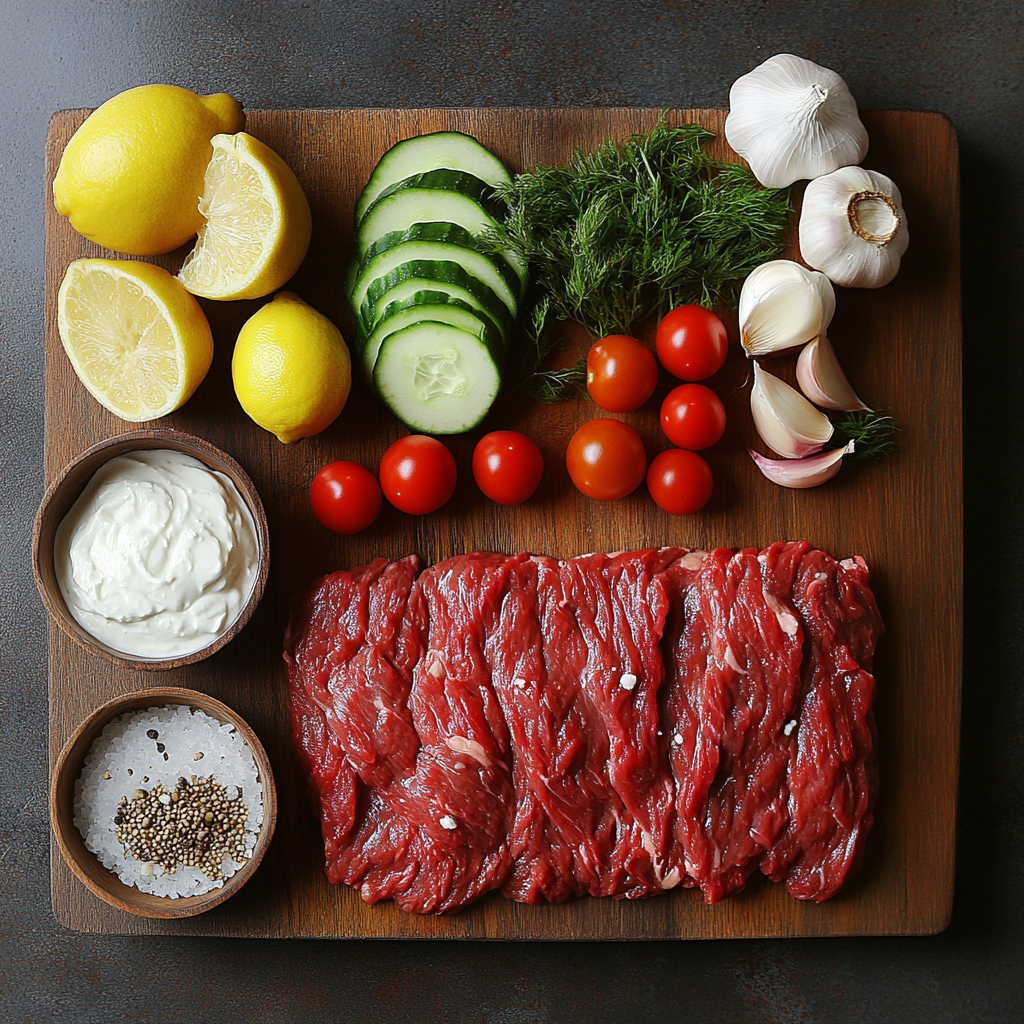 Mediterranean Steak Bowl ingredients