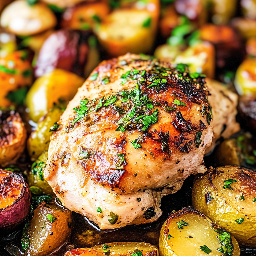 One Pan Chicken & Veggies