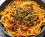 One Pot Taco Spaghetti