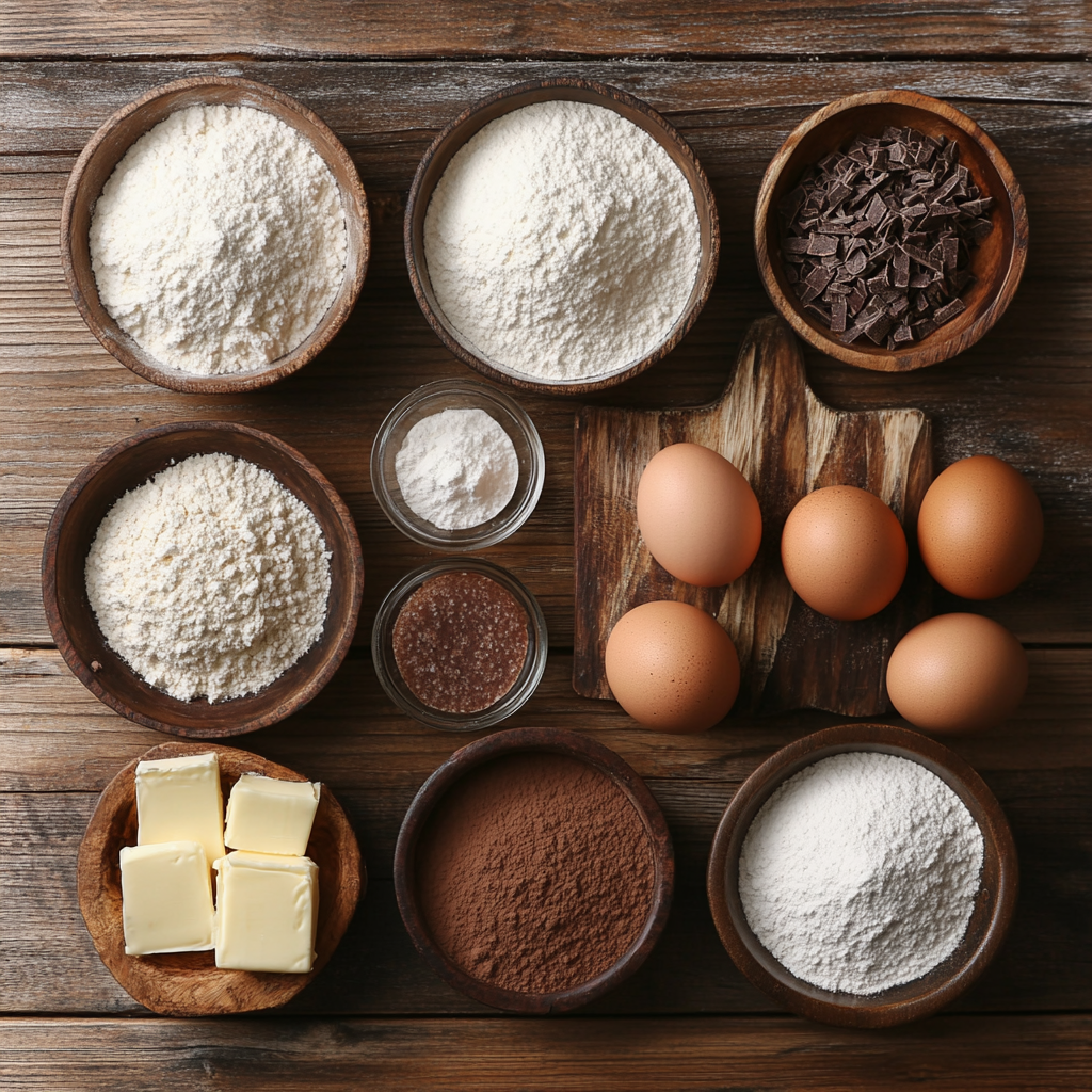 Red Rose Chocolate Cupcakes ingredients