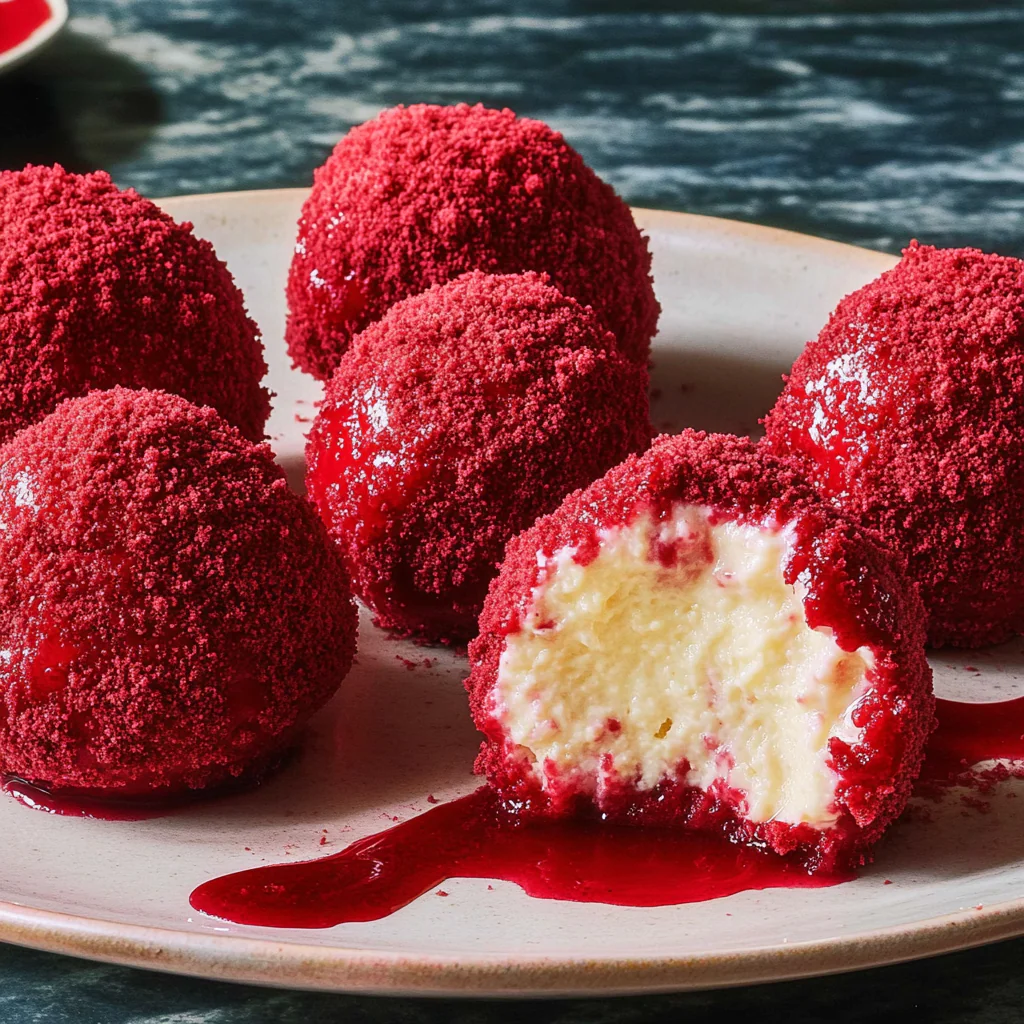 Red Velvet Cheesecake Bites