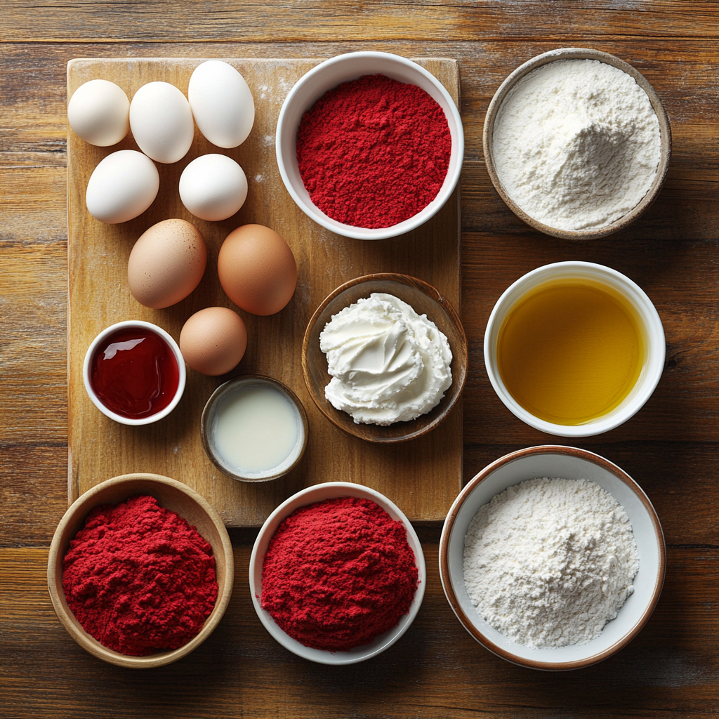 Red Velvet Cheesecake Bites ingredients