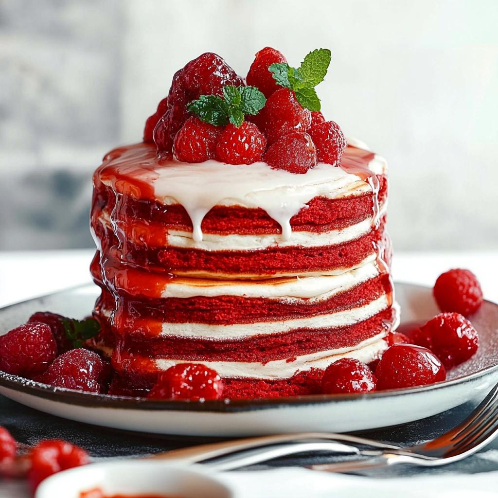 Red Velvet Pancakes