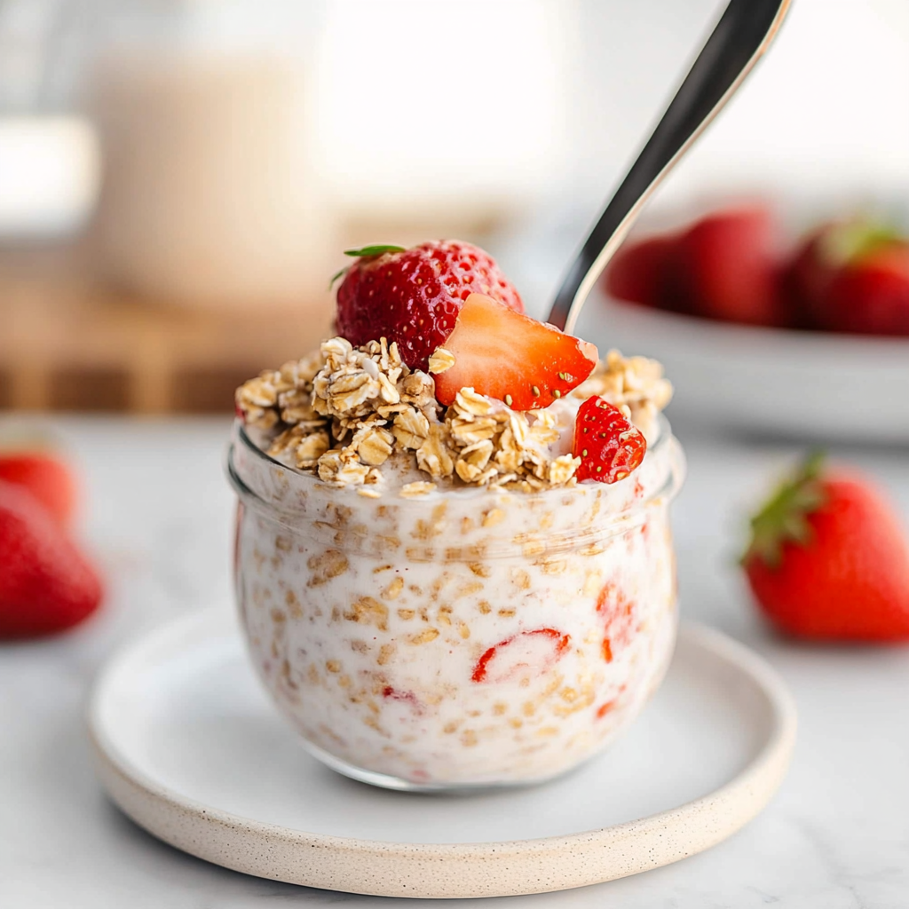 Strawberry Overnight Oats