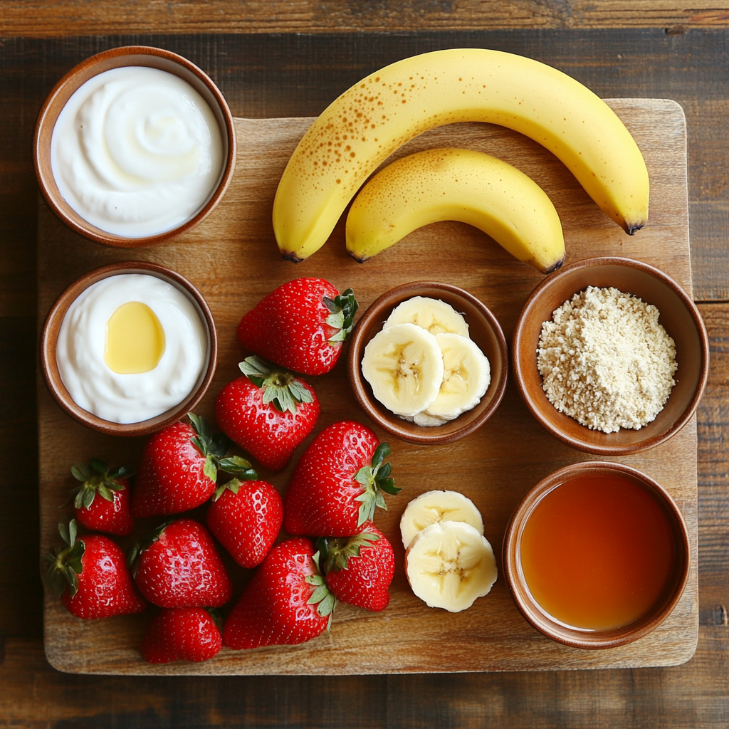 Strawberry Protein Smoothie ingredients