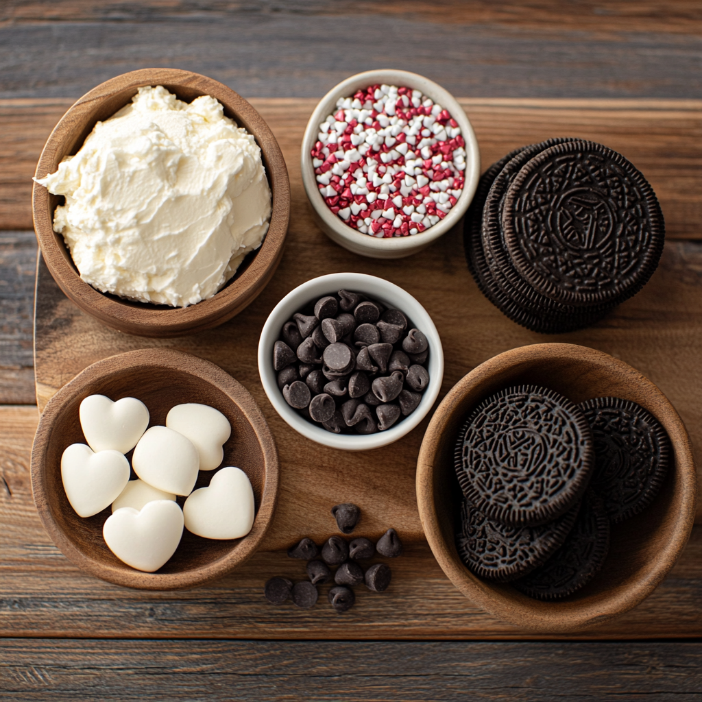Valentine's Day Oreo Truffles ingredients