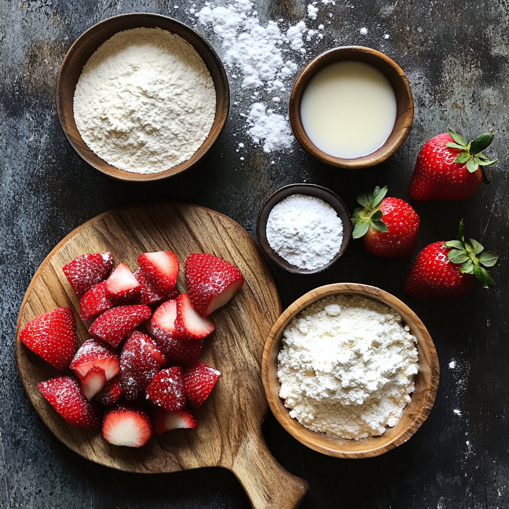 Vegan Strawberry Cream Danish ingredients