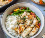chicken and rice bowls
