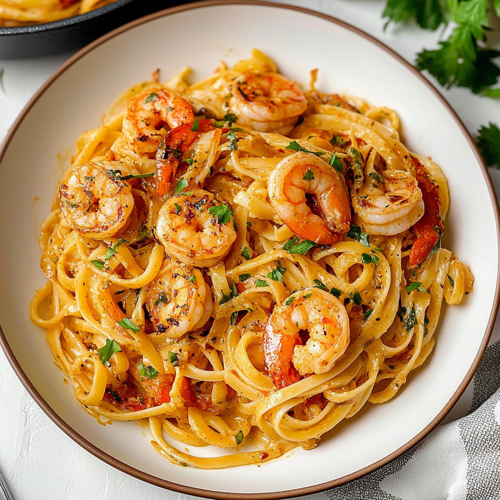 creamy cajun shrimp pasta