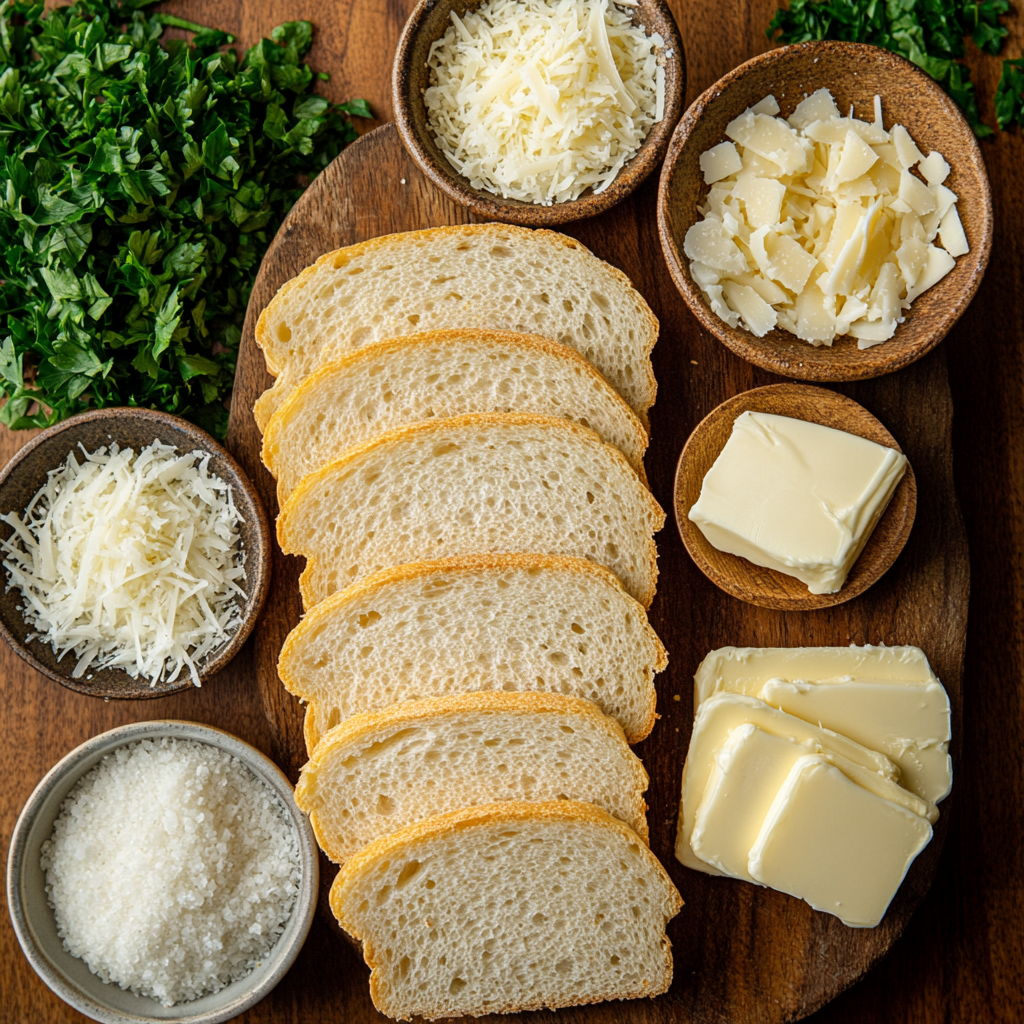 garlic bread with sliced bread ingredients