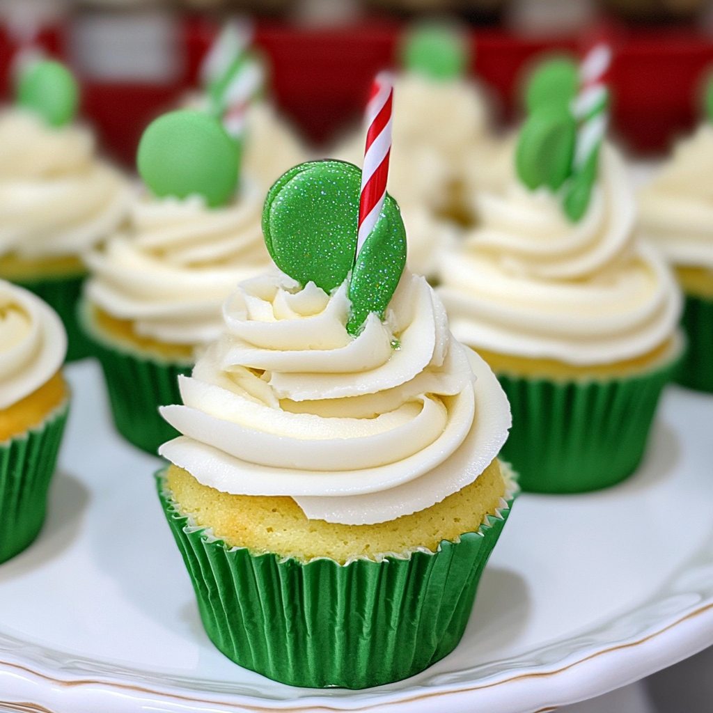 Boozy Shamrock Shake Cupcakes