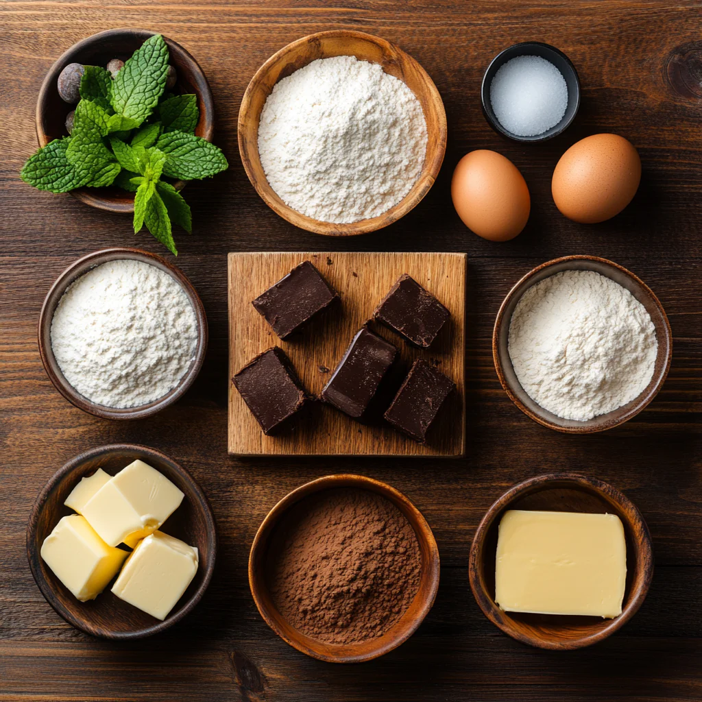 Boozy Shamrock Shake Cupcakes ingredients