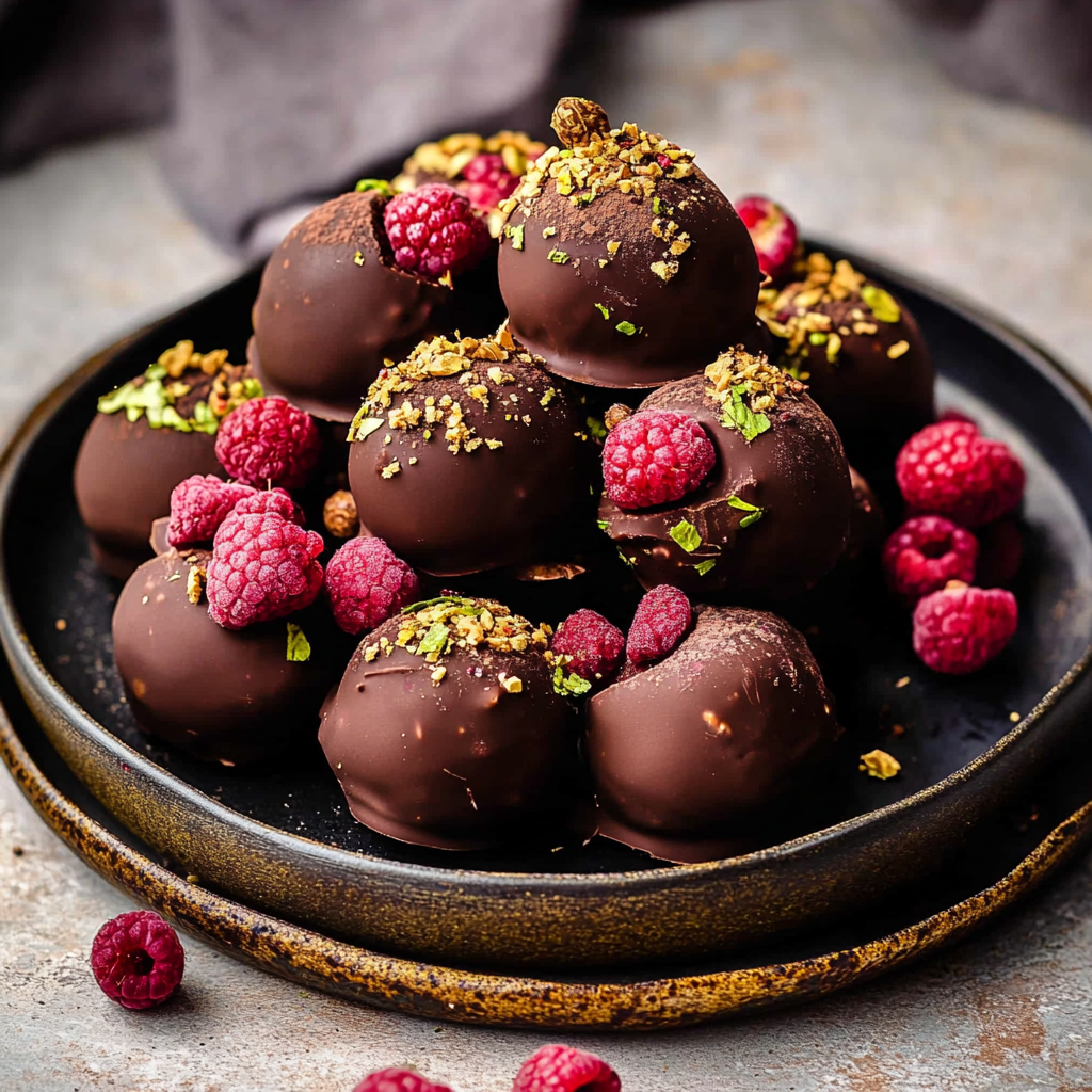 Chocolate Raspberry Truffles