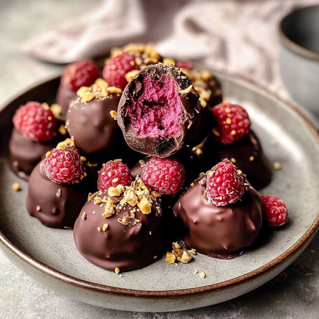 Chocolate Raspberry Truffles
