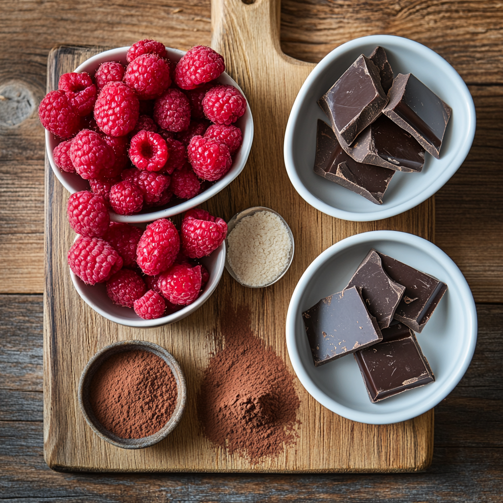 Chocolate Raspberry Truffles ingredients