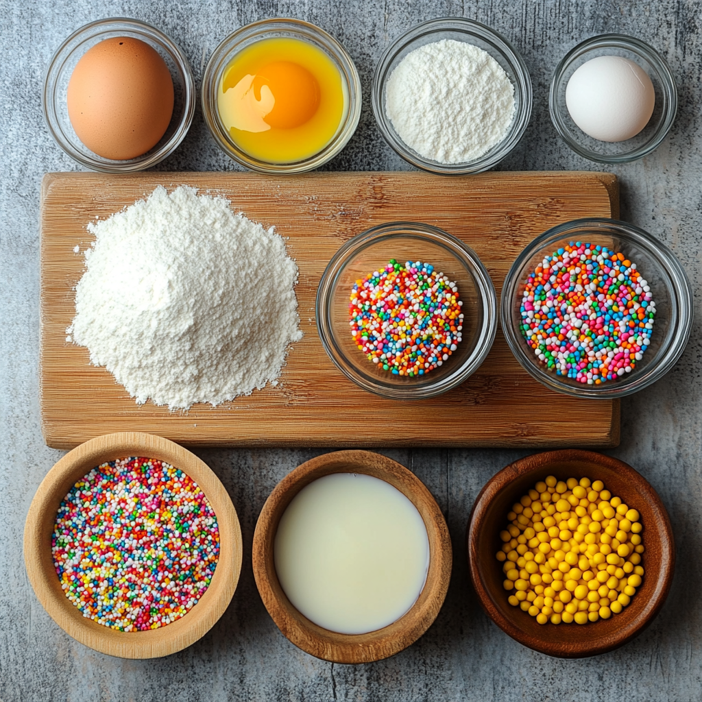 Funfetti Pancakes ingredients