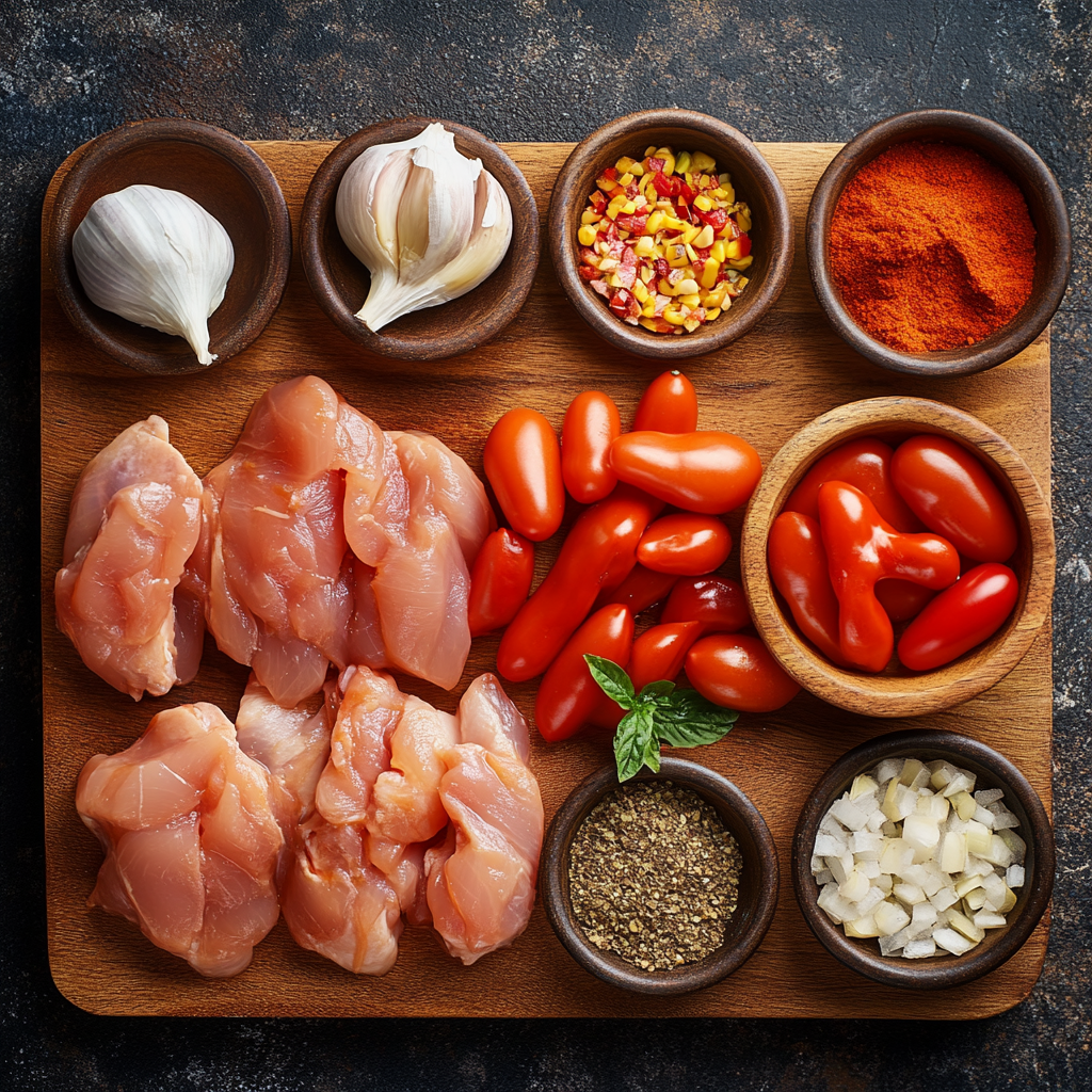 Instant Pot Chicken Tinga ingredients