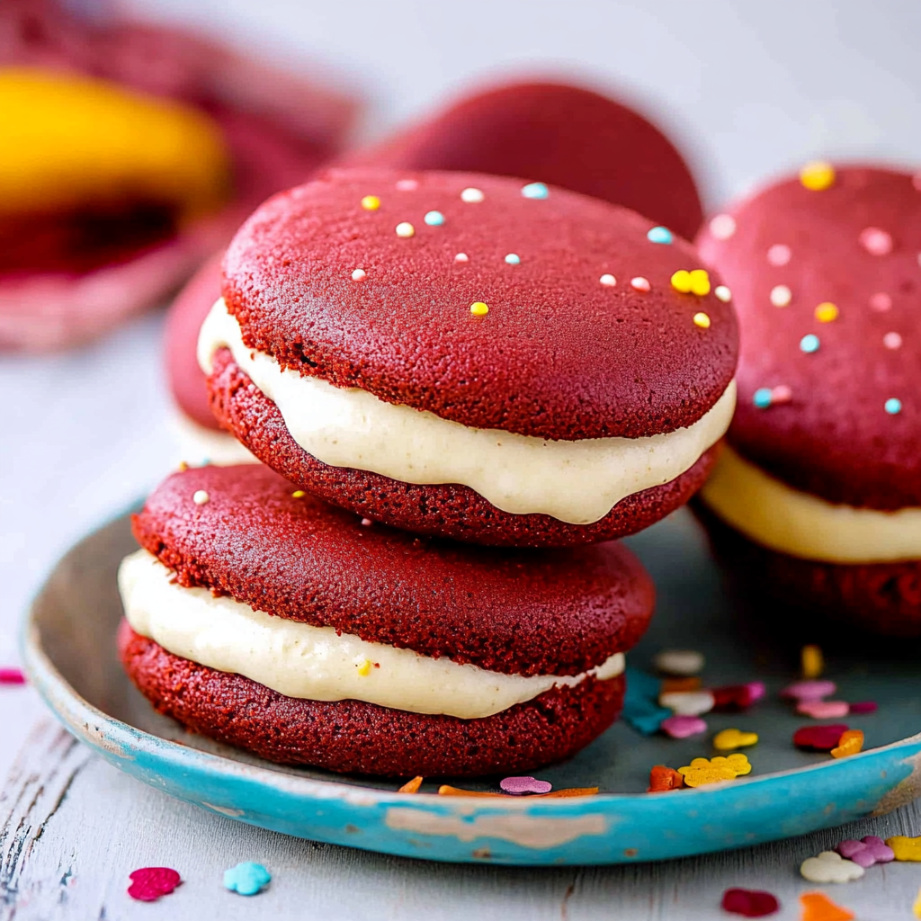 Red Velvet Whoopie Pies