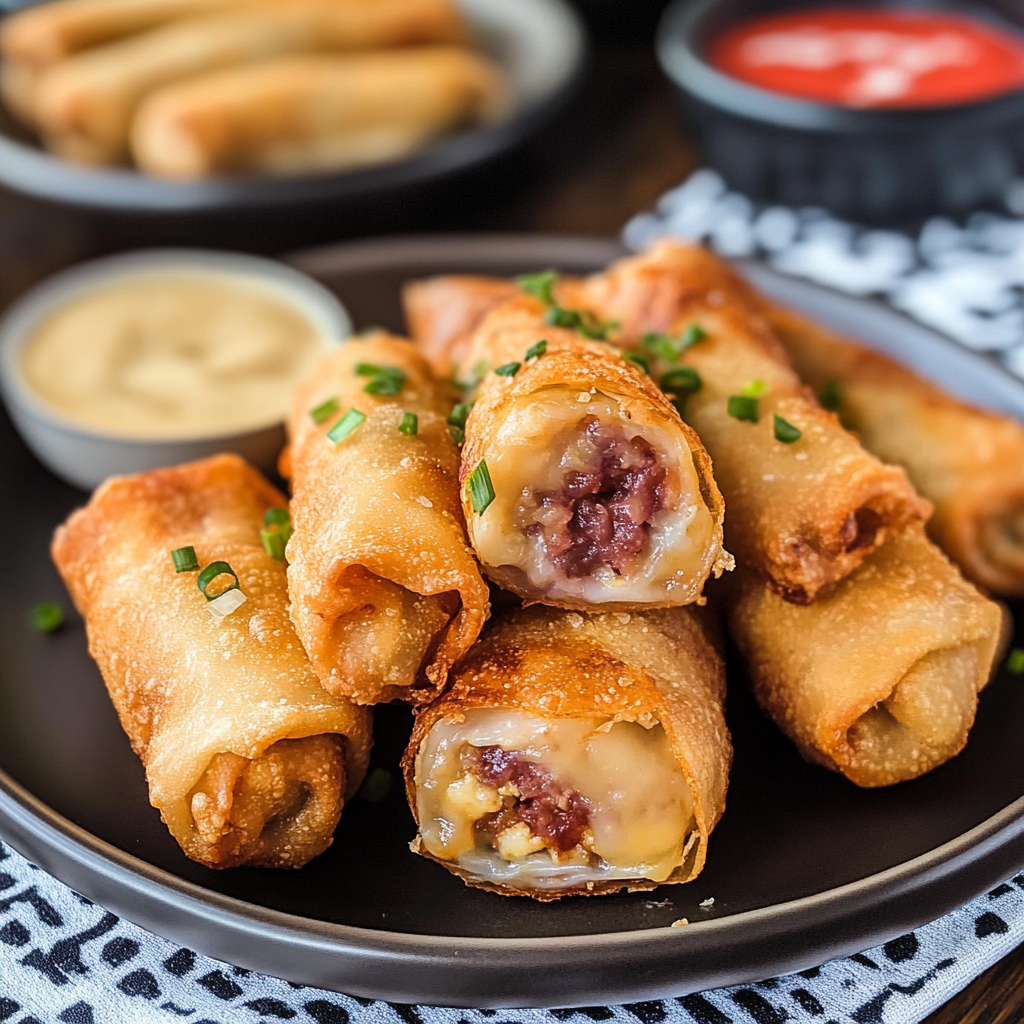 Reuben Egg Rolls
