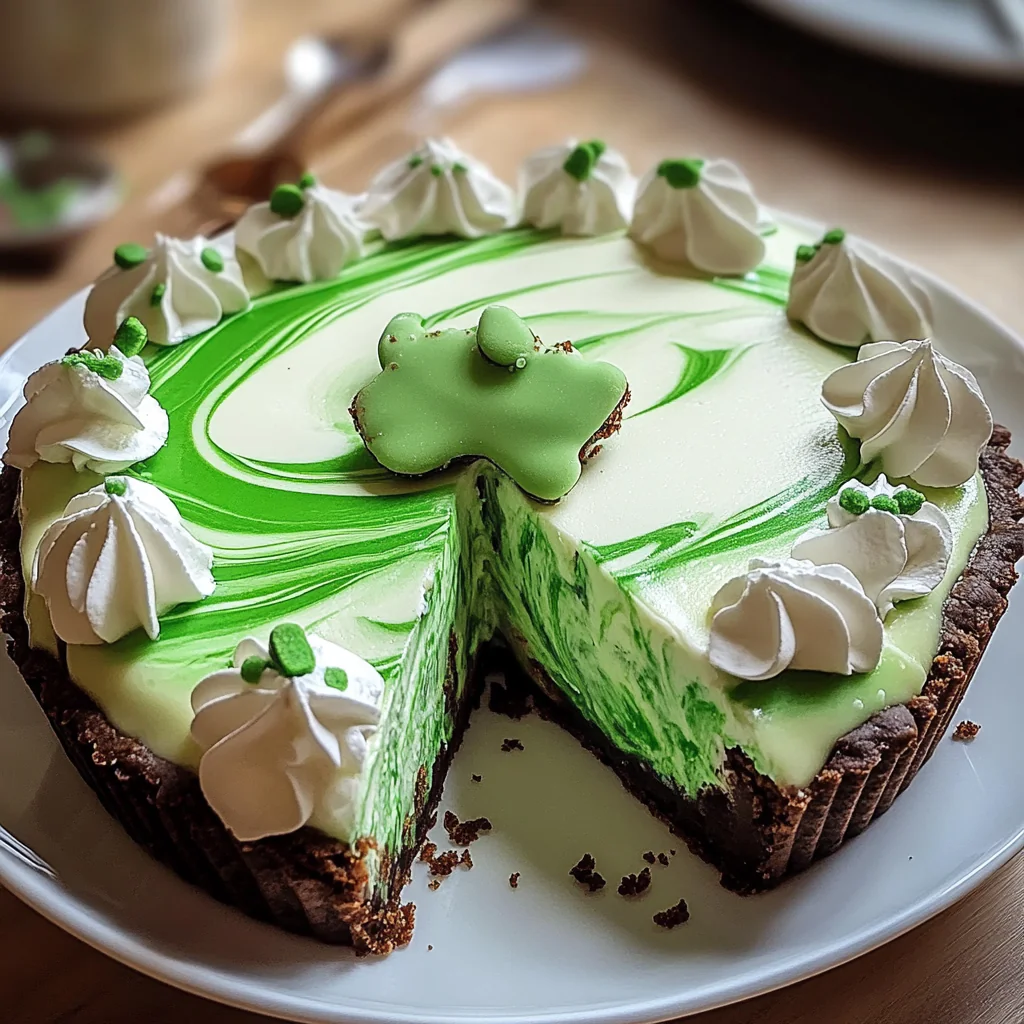 Shamrock Swirl Pie