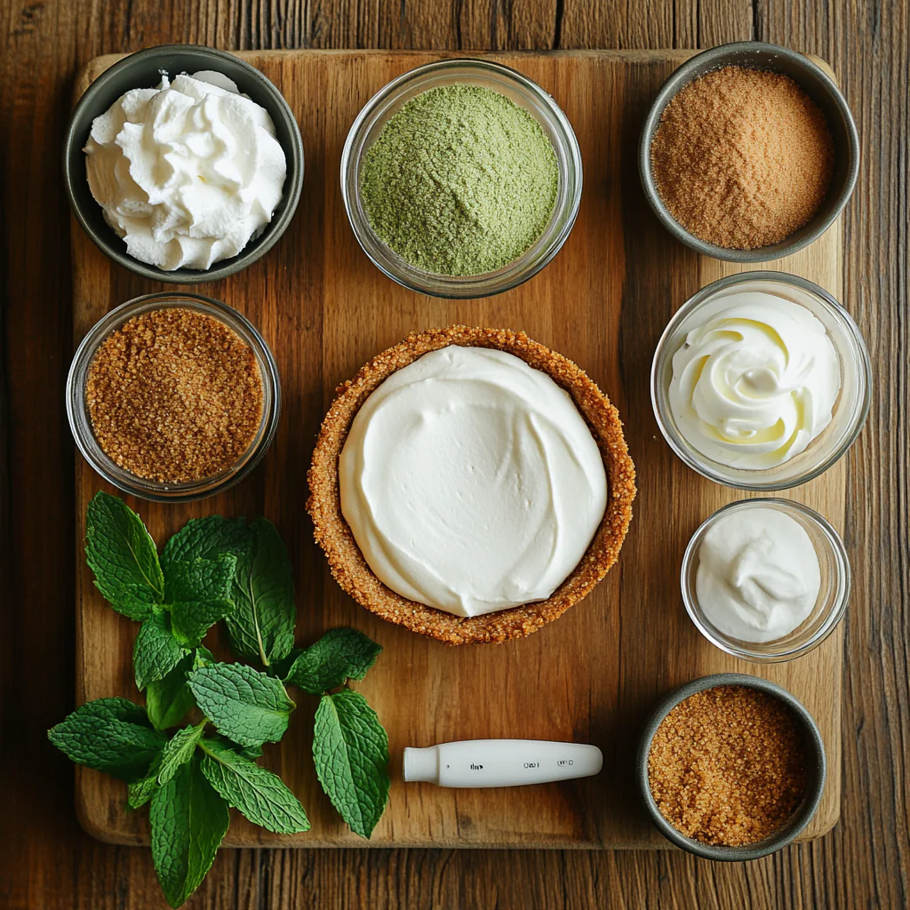 Shamrock Swirl Pie ingredients