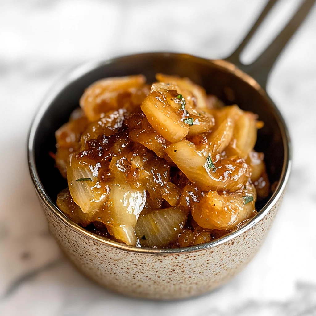 Small Batch Balsamic Dijon Caramelized Onions