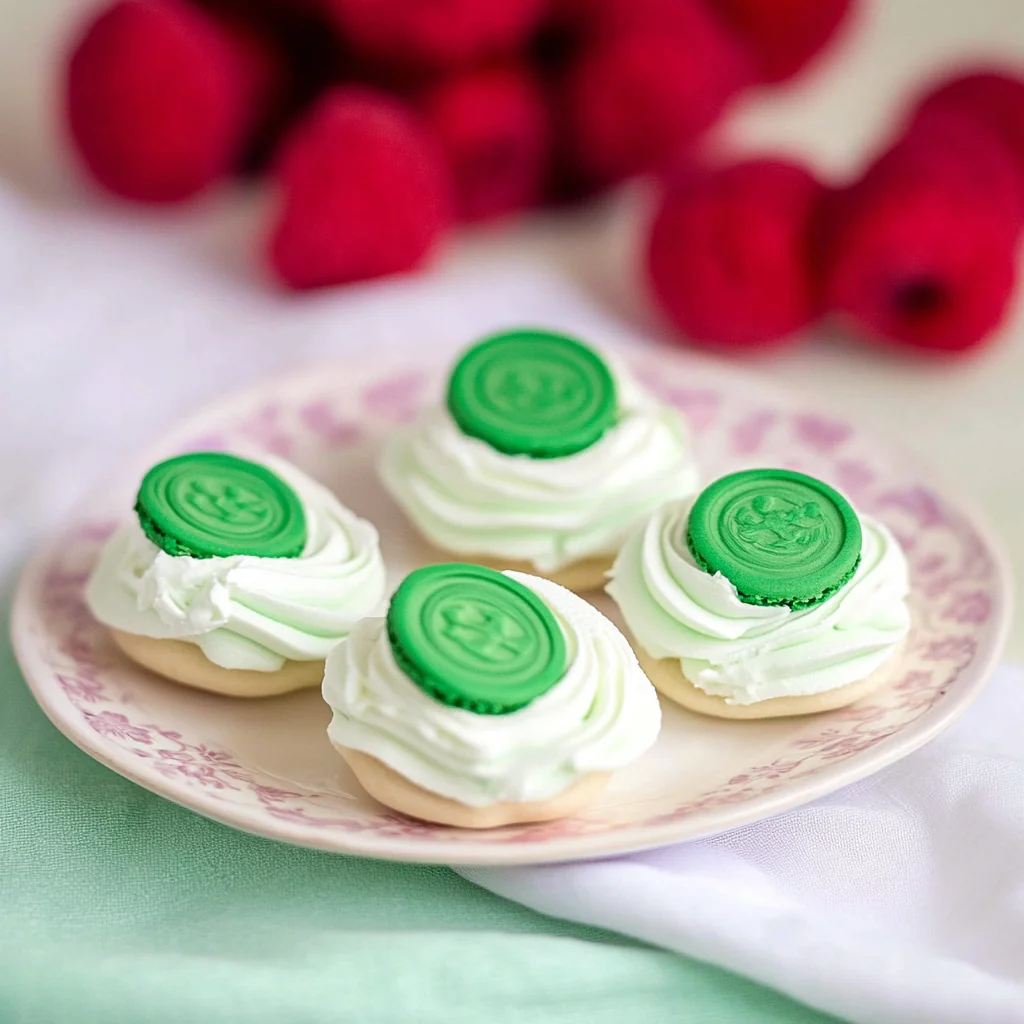 St. Patrick’s Day Meringue Cookies