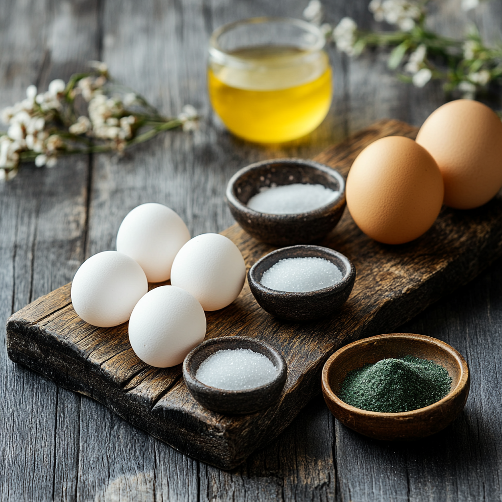 St. Patrick’s Day Meringue Cookies ingredients