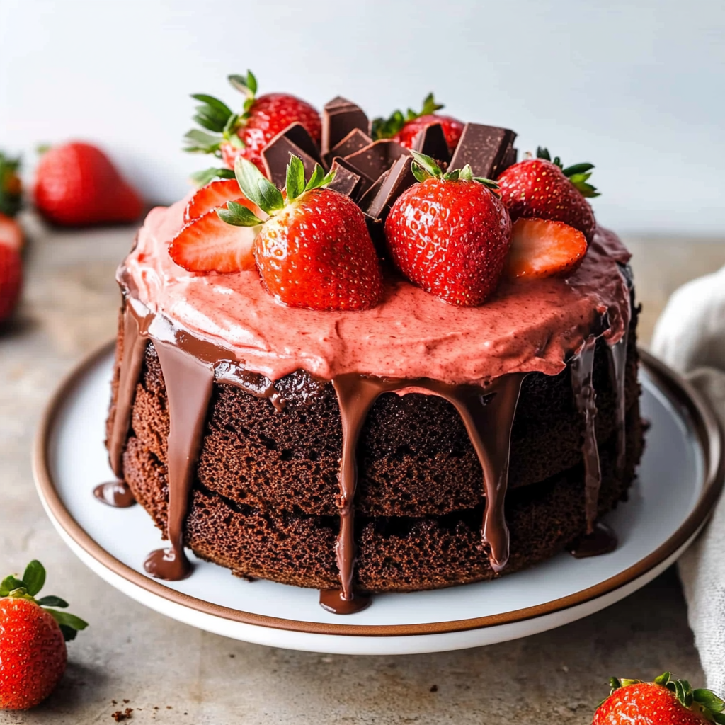 Strawberry Chocolate Cake