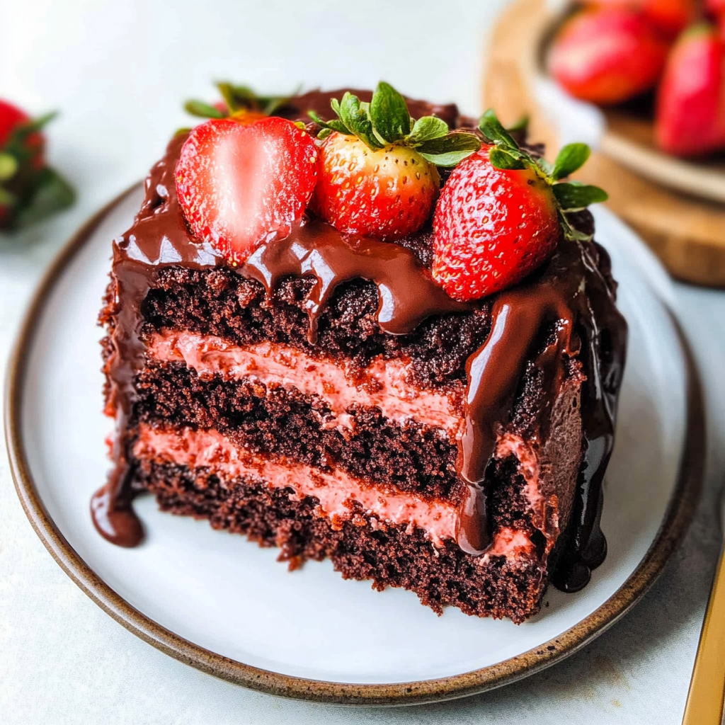 Strawberry Chocolate Cake