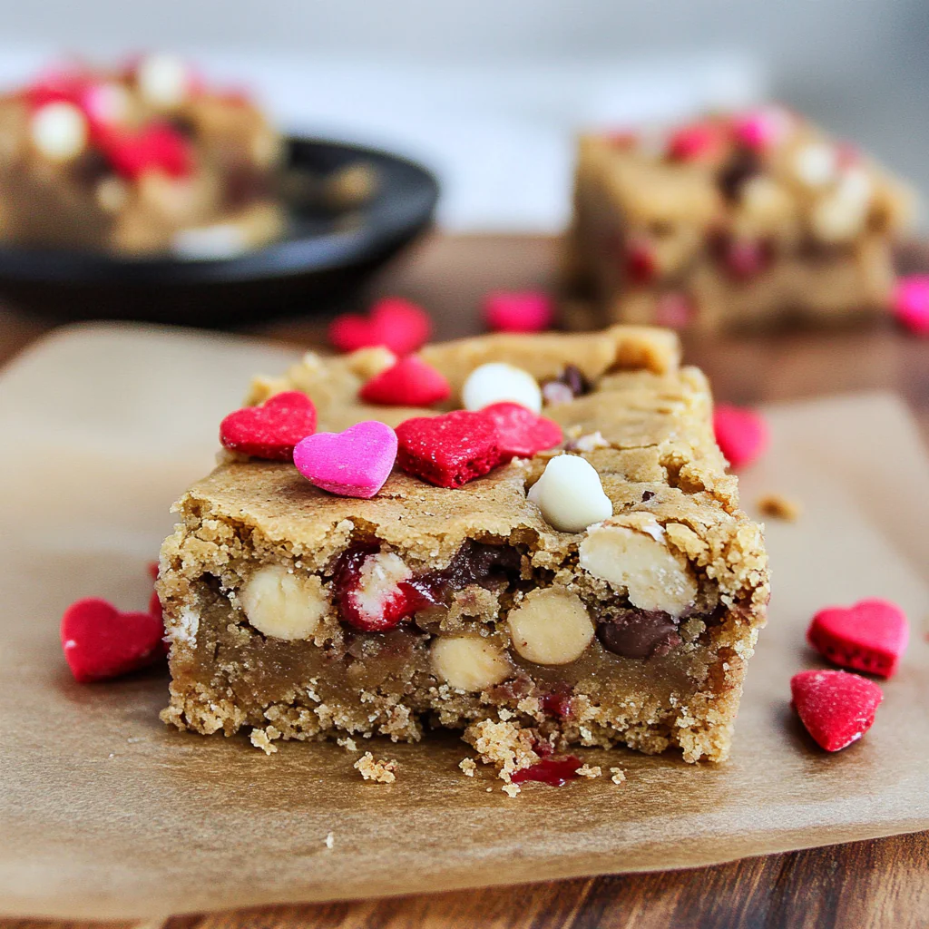 Valentine's Day Blondies