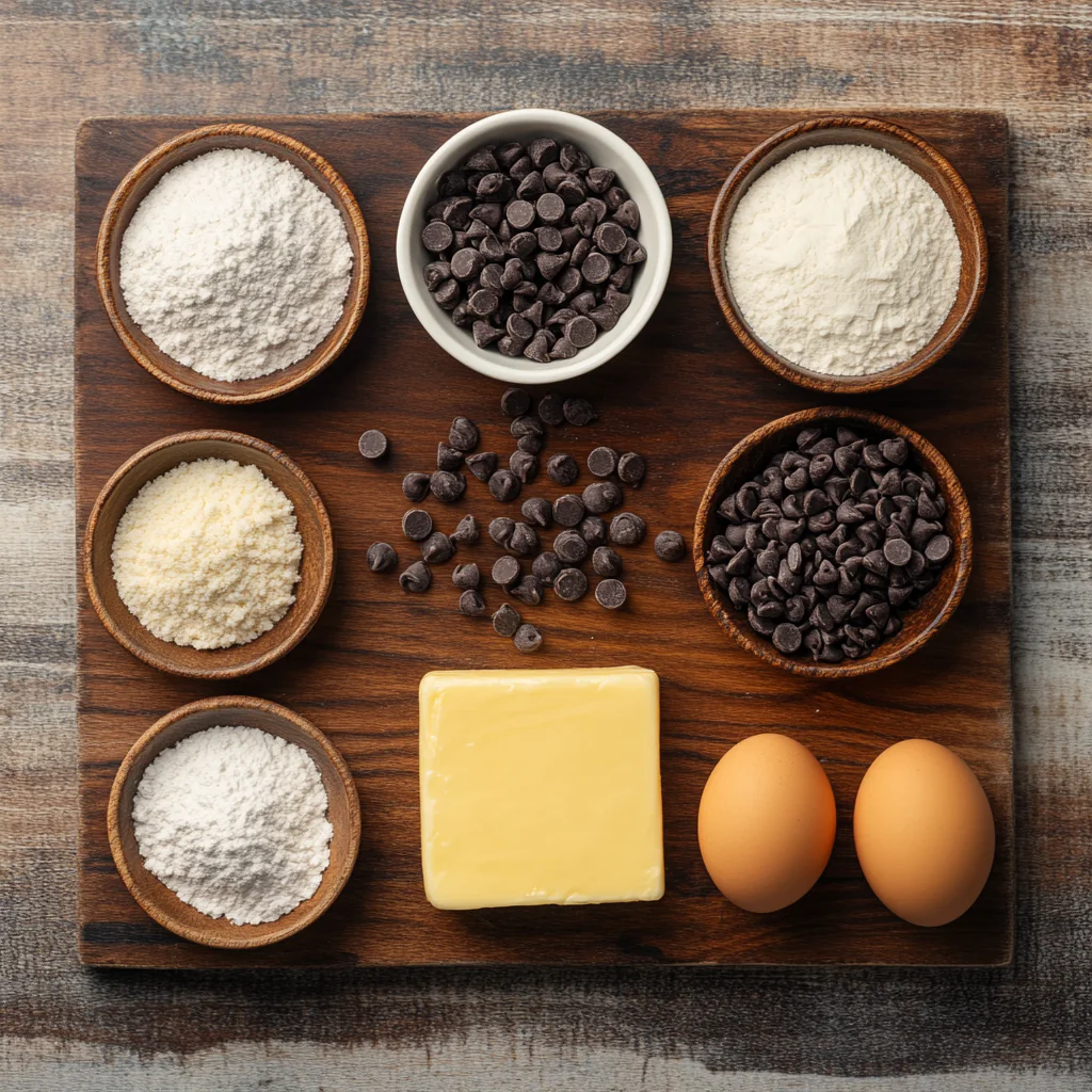 Valentine's Day Blondies ingredients