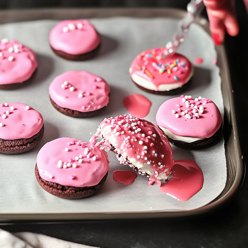 Valentine’s Day Pink Oreos