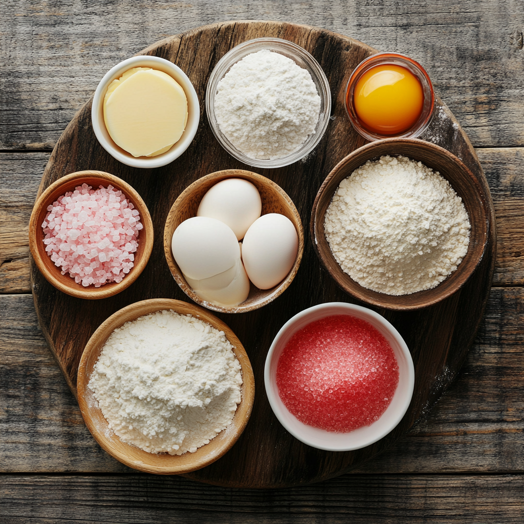 Valentine's Day Swirl Cookies ingredients