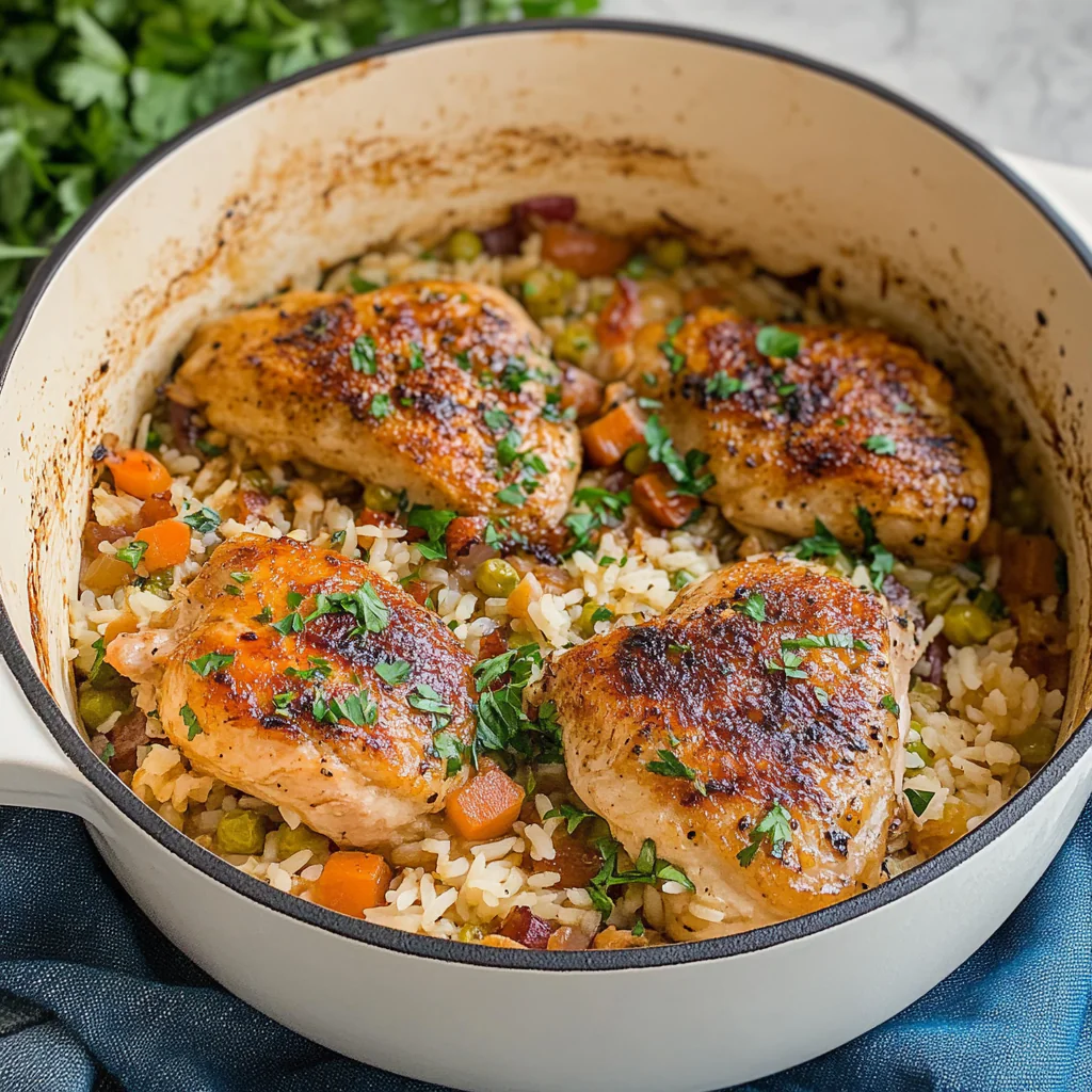 baked chicken and rice