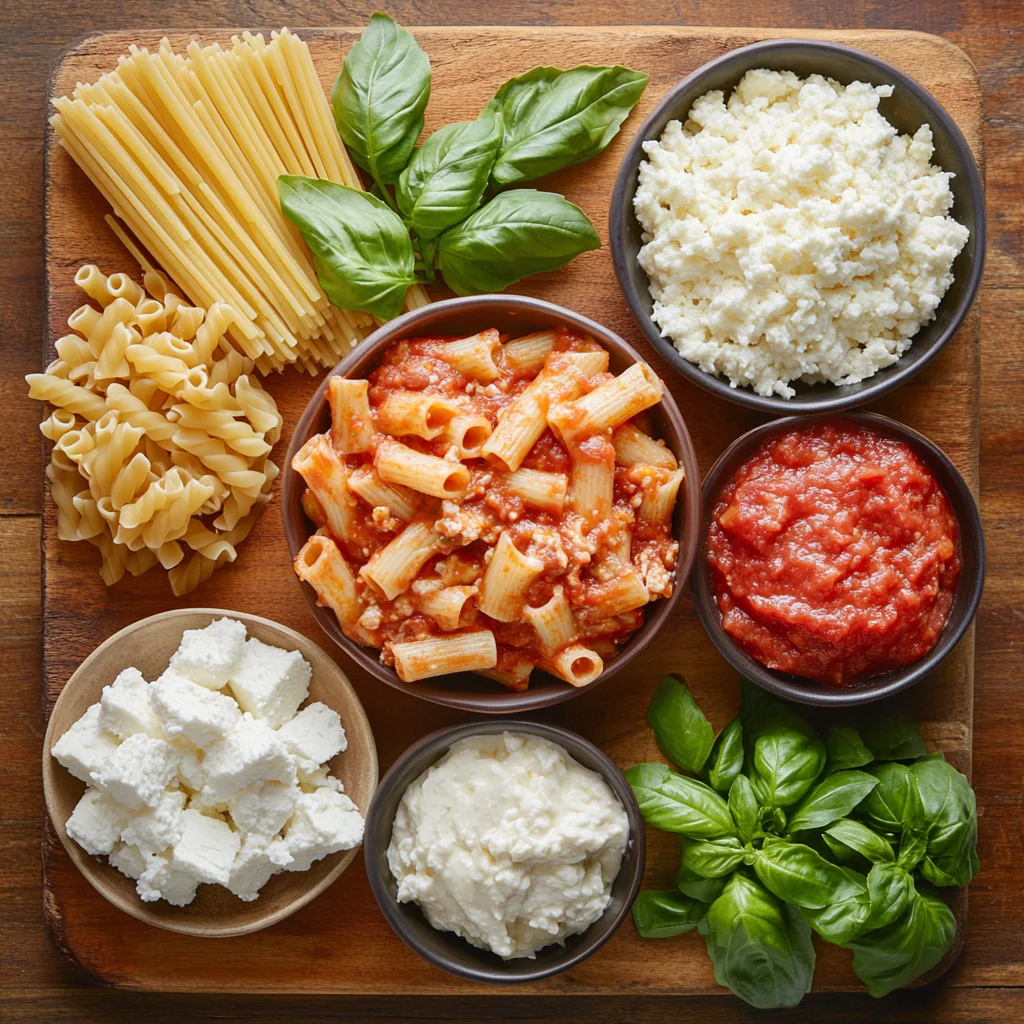 baked ziti with italian sausage ingredients