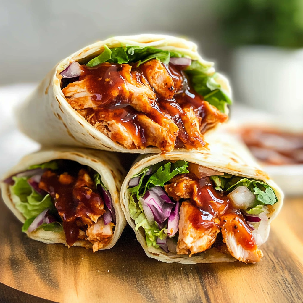 bbq chicken wraps