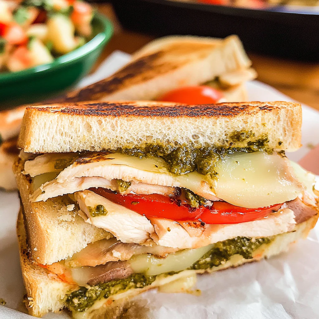 turkey pesto sandwich