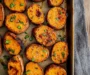 Garlic Butter Roasted Sweet Potatoes