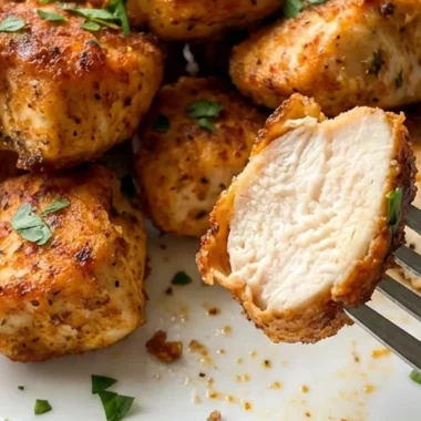 Air Fryer Chicken Bites finished recipe