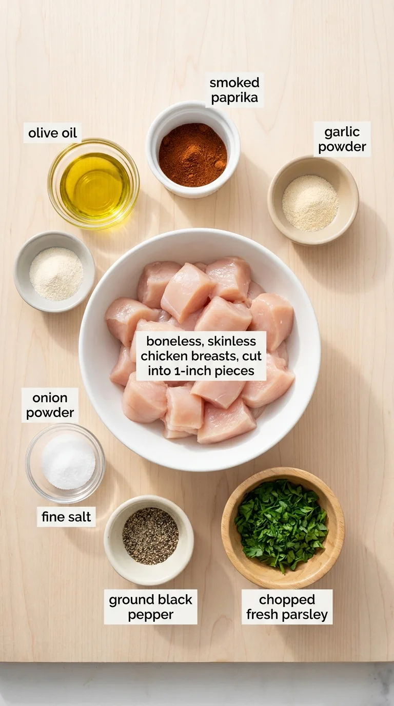 Air Fryer Chicken Bites ingredients