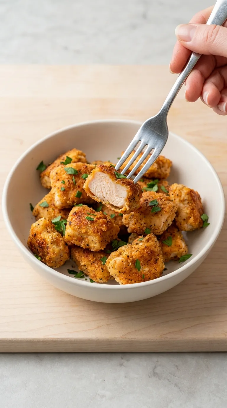 Air Fryer Chicken Bites step Final