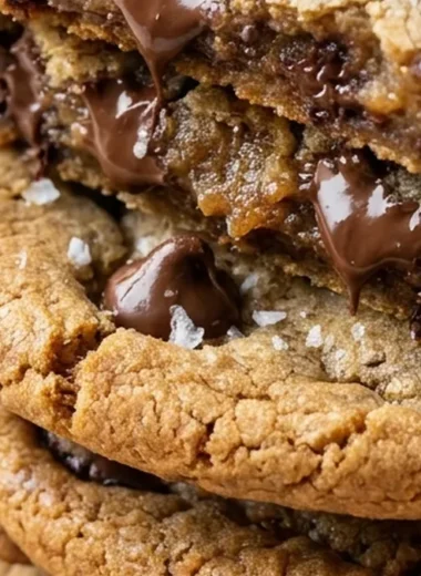 Bakery Style Chocolate Chip Cookies finished recipe