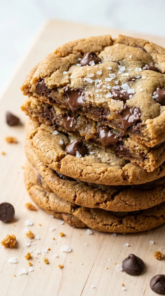 Bakery Style Chocolate Chip Cookies full finished recipe