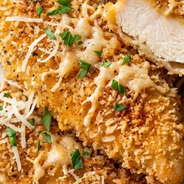 Garlic Parmesan Chicken Tenders finished recipe