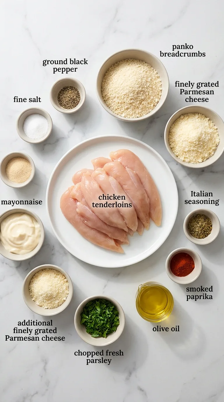 Garlic Parmesan Chicken Tenders ingredients