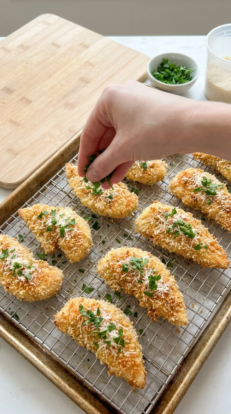 Garlic Parmesan Chicken Tenders step 11