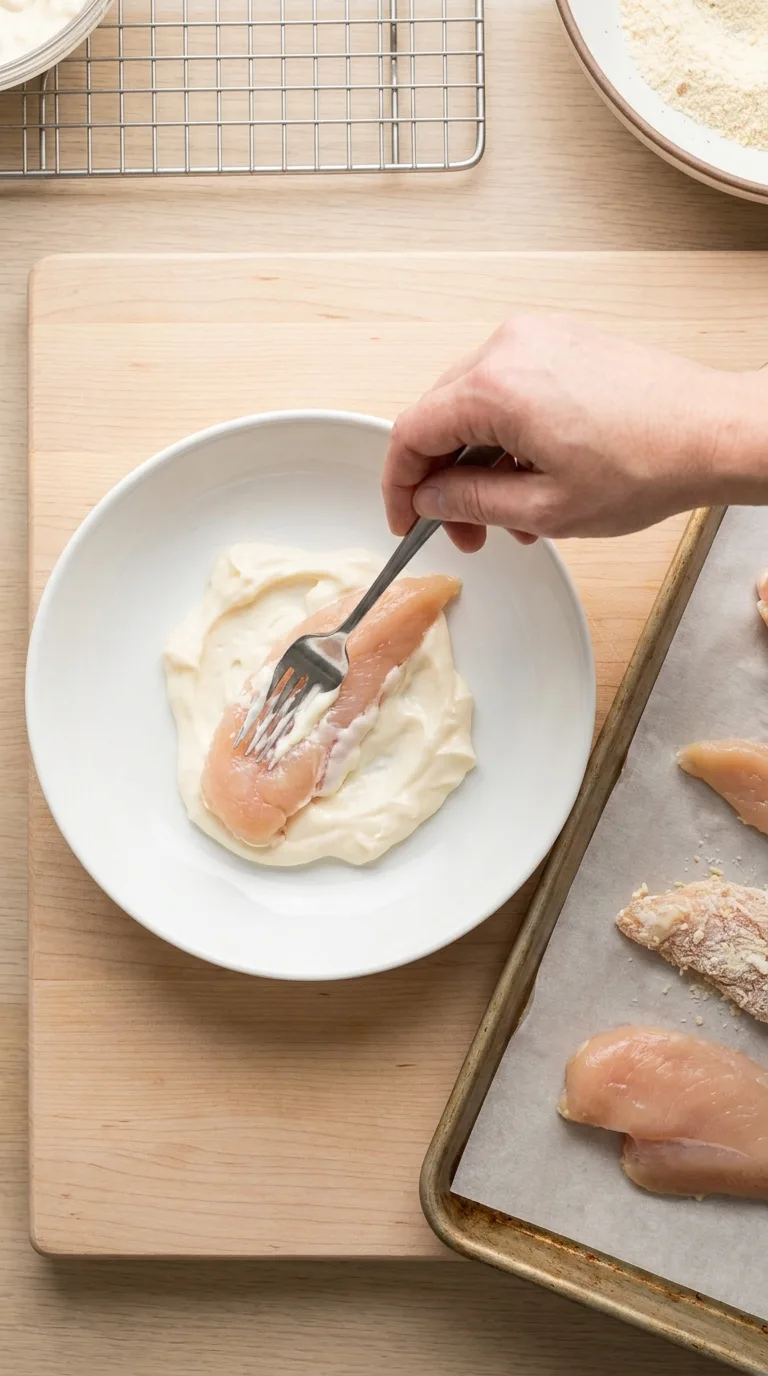 Garlic Parmesan Chicken Tenders step 5